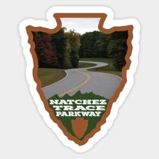 Natchez Trace Parkway arrowhead Sticker
